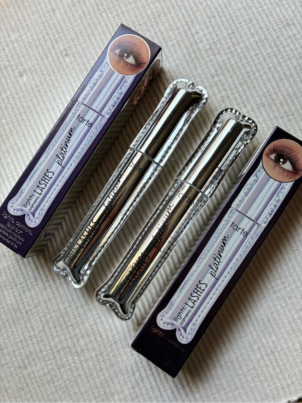 TARTE lights, camera, lashes platinum mascara X2 full size